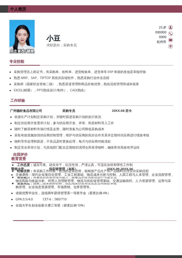 两页简历模板单页1084.docx