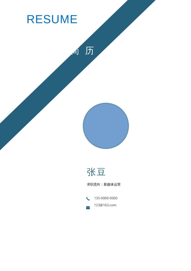 单页简历模板稳重01.docx