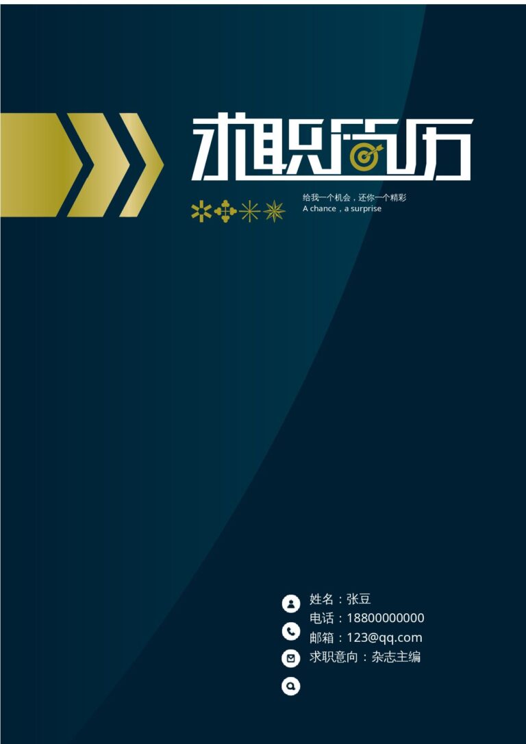 海量简历模板稳重10.docx