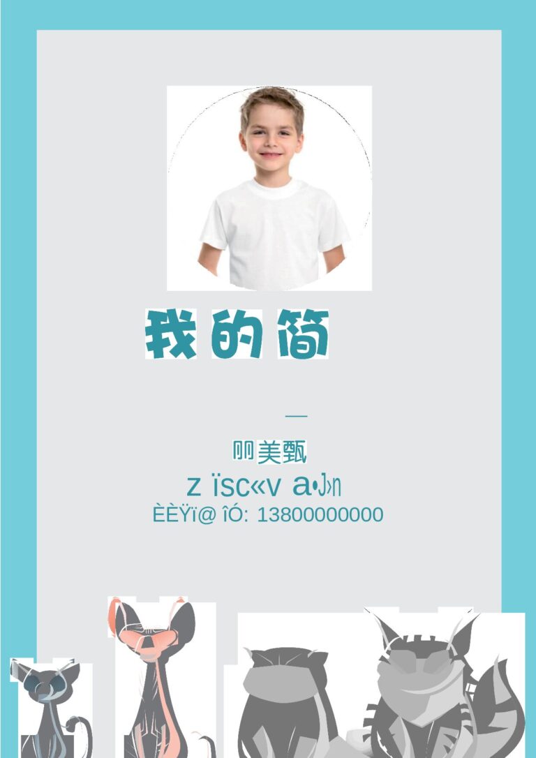 爆款简历模板小升初简历106.docx